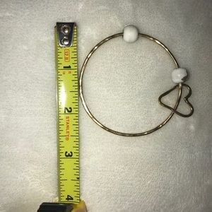 Gold heart Bangle